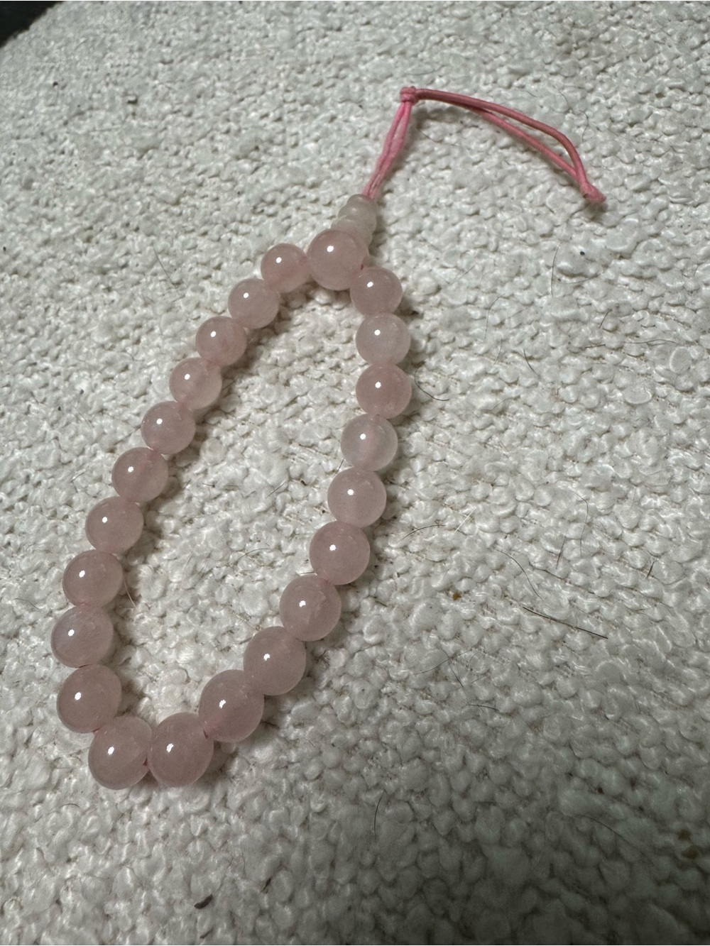 Pink Beaded Bracelet - adjustable